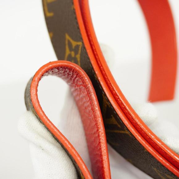 Louis Vuitton Belt Monogram Suntulle M9498 Brown Red Men's Women's - Picture 5 of 6